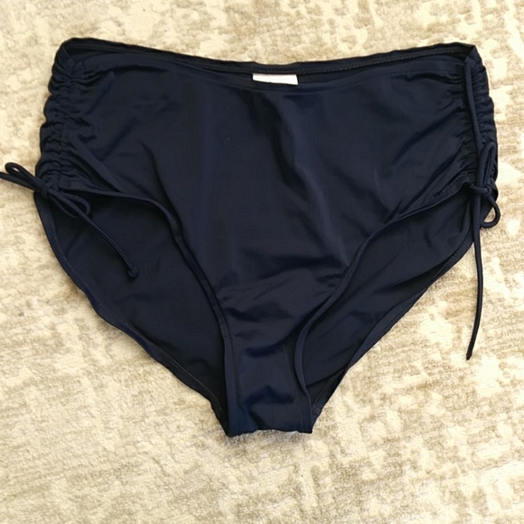 Swim Ruched Full Coverage Swimsuit Bottoms Plus 14 Navy Blue Poshmark